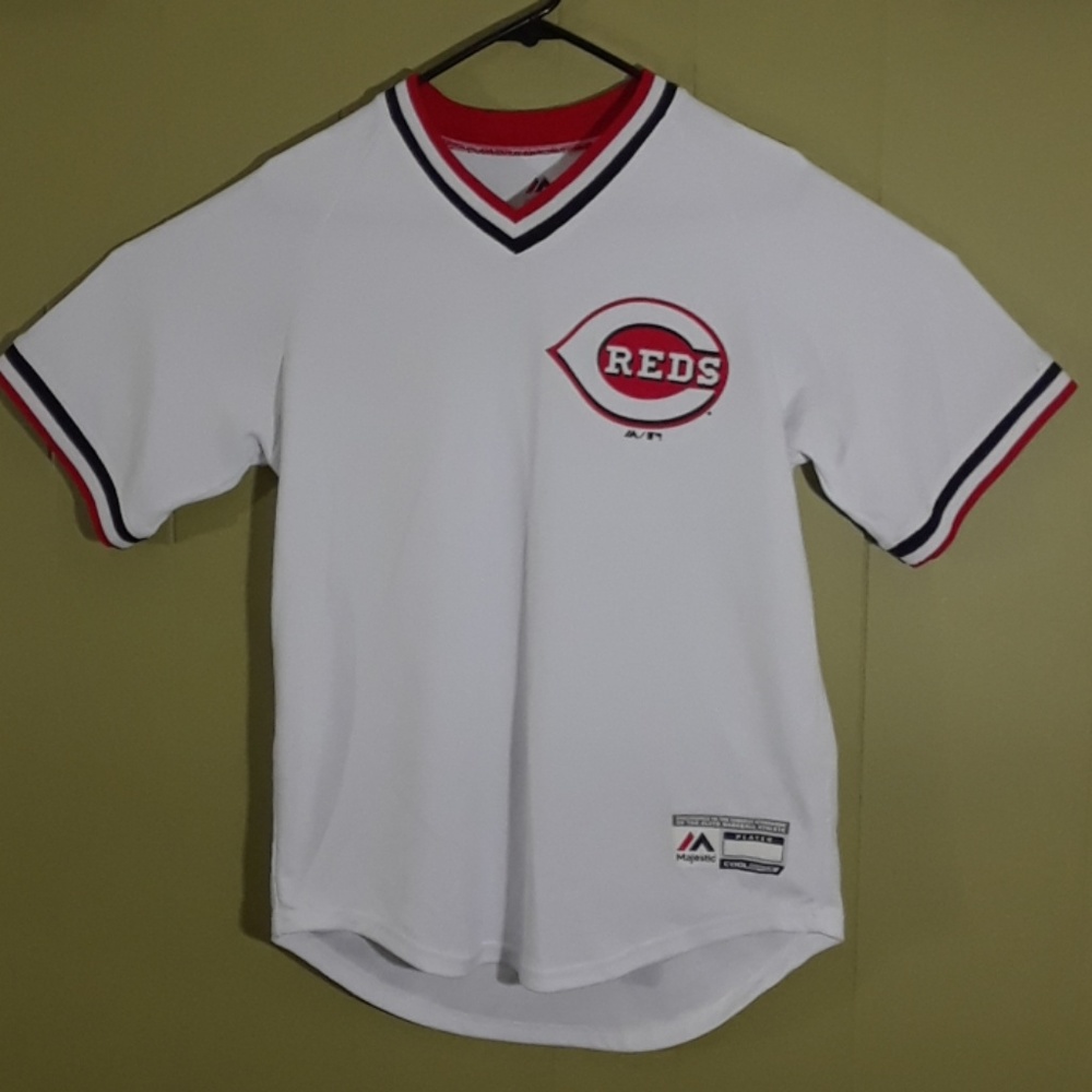 CINCINNATI REDS JERSEY MLB MAJESTIC MEN'S SMALL SZ